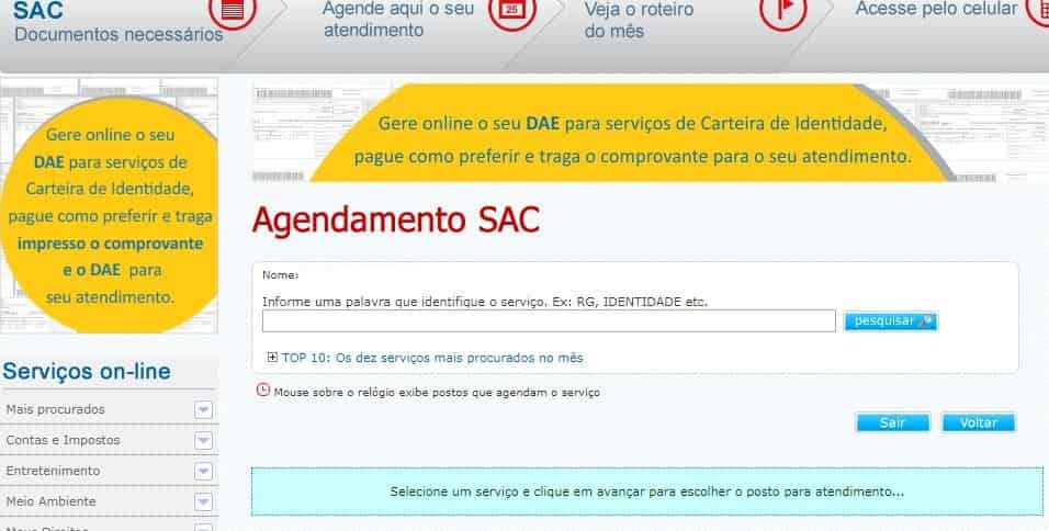 SAC Paralela/Salvador agendamento